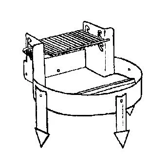 Grill burner assembly for gas grill.