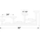 Dimensions of a bathroom vanity and sink.