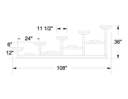 Dimensions of a step stool.
