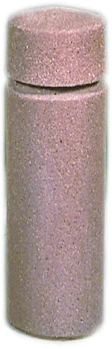Pink glittery cylindrical object.