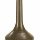 Brown outdoor water fountain spout.