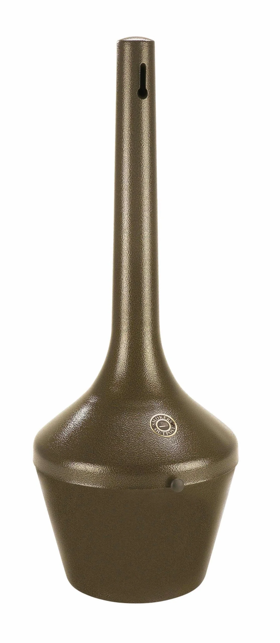 Brown outdoor water fountain spout.