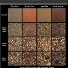 Concrete color and texture options for Kay Park Recreation.