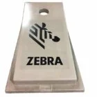 Zebra logo on a rectangular object.