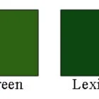 Color swatches: White, Tan, Yellow, Shamrock Green, Forest Green, Lexing Green, Burgundy, Royal Blue, Black.