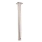Metal post with a rectangular top plate.
