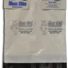 White plastic bags in packaging.