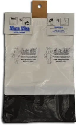 White plastic bags in packaging.
