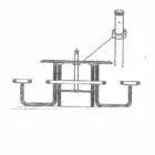 Drawing of a mechanical component.