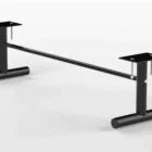 Desk support frame in black.
