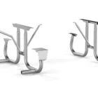 Stainless steel exercise equipment for physical therapy.