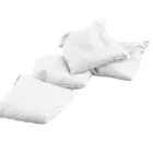 White pillows on a white background.