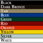 Color chart showing black to white.