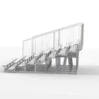 Staircase design in a minimalist architectural style.
