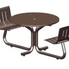 Round table and chairs set.