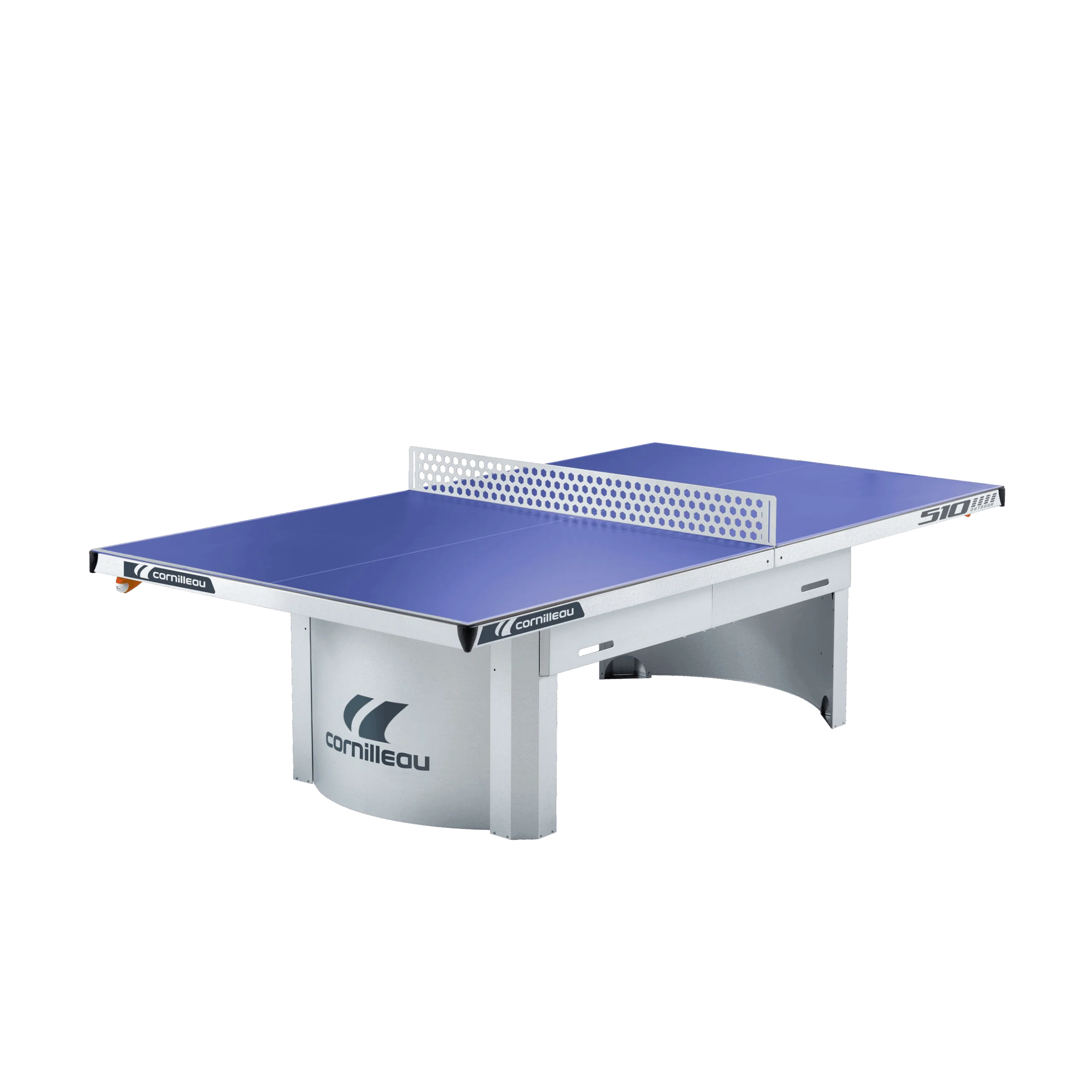Cornilleau table tennis table on a white background.