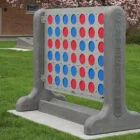 Outdoor game board with red and blue dots.