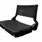 Black adjustable footrest with mesh back support.