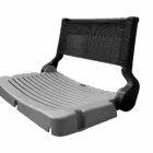 Foldable footrest with mesh backrest.