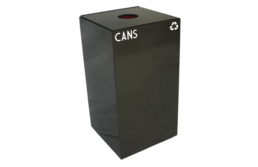 Recycling bin for cans.