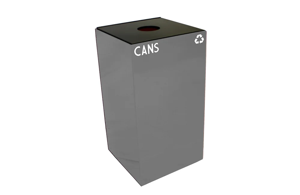 Cans recycling bin.