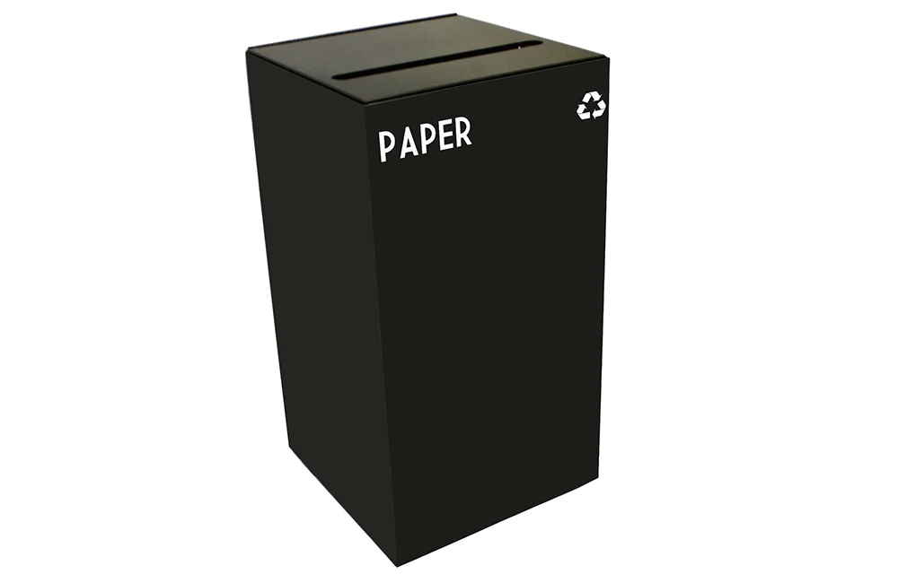 Paper recycling bin.