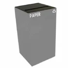 Paper recycling bin on a white background.