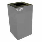 Waste bin in grey color.