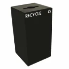 Recycling bin in black.