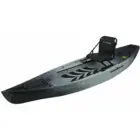 Frontier Nucanoe 12 fishing kayak in gray and black.