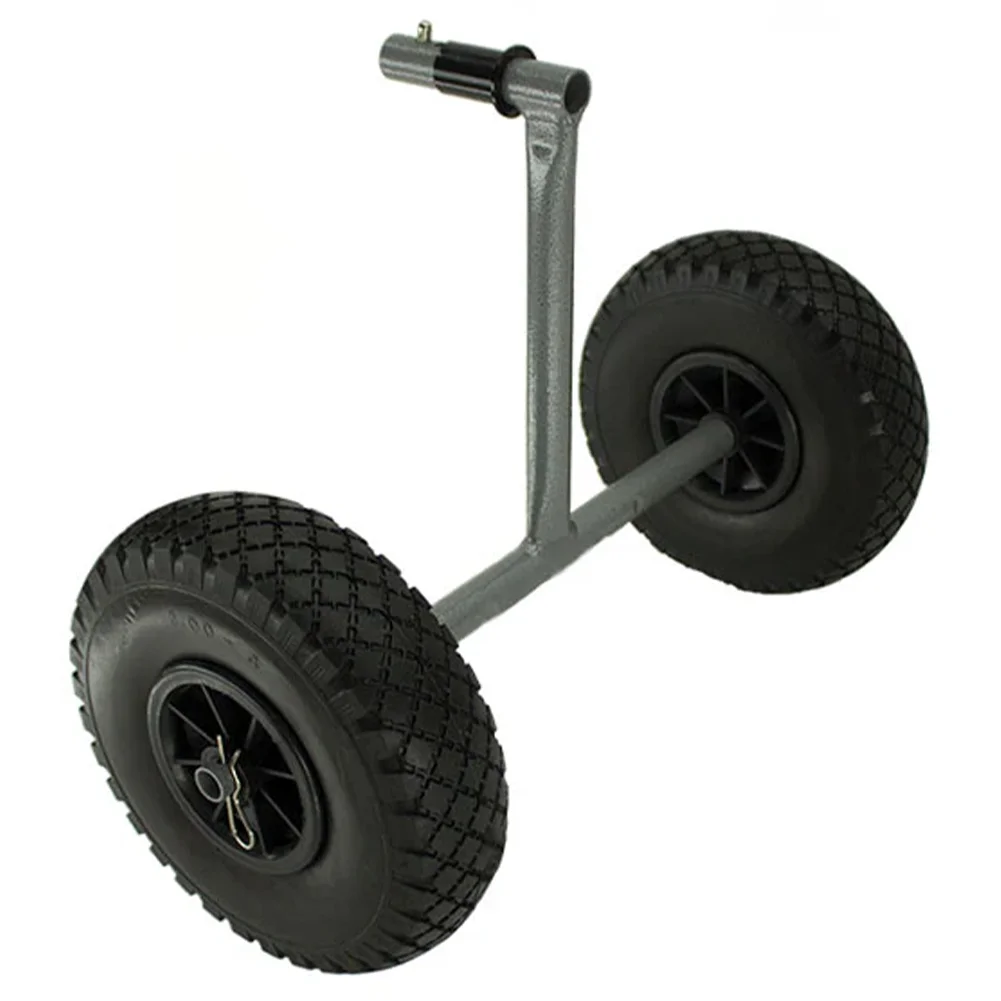 Tandem wheelbarrow wheels.