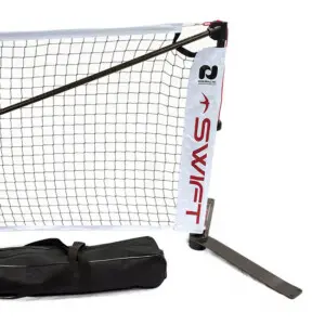 Portable Pickleball Net System with Bag and Flag.