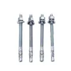 Stainless steel expansion bolts in various lengths.