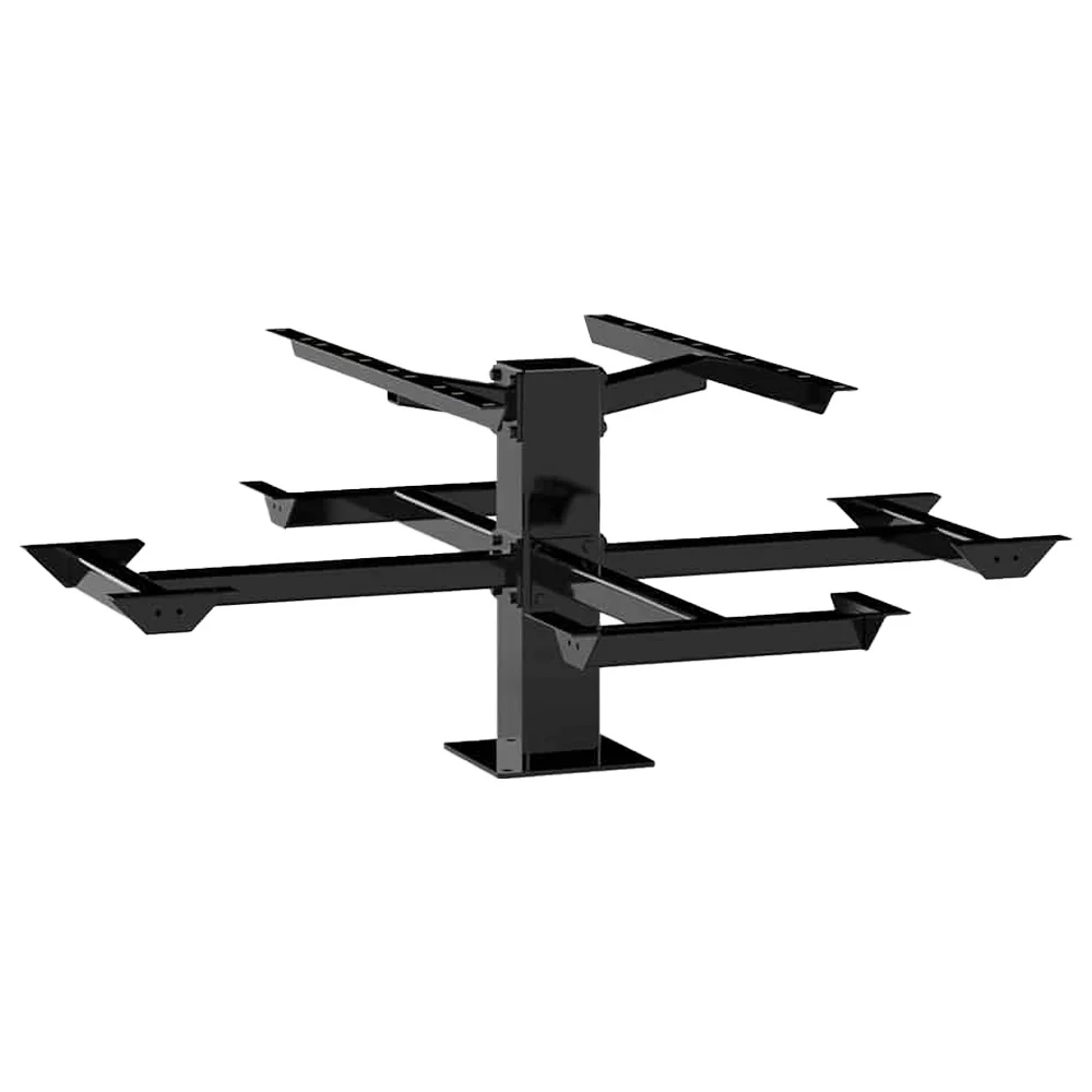 4SPTCSM Black metal TV mount stand on white background.