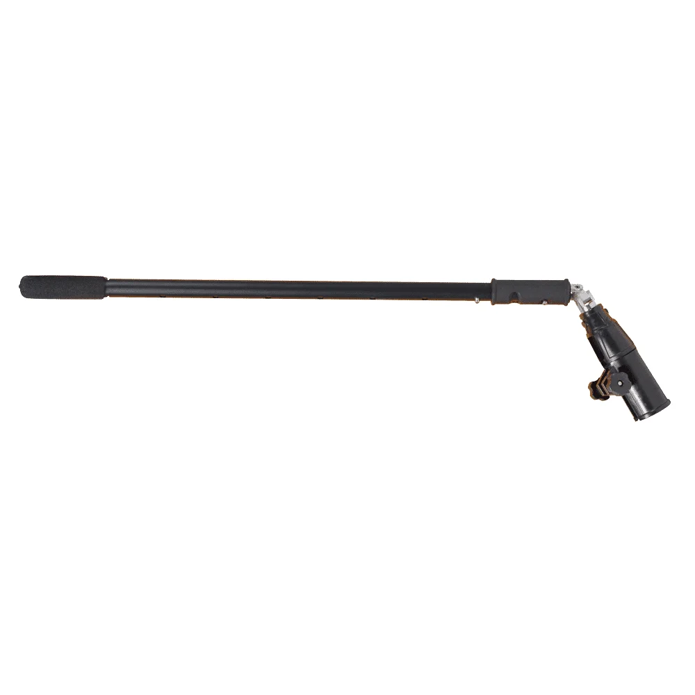 Black telescoping pole with a clip at one end.