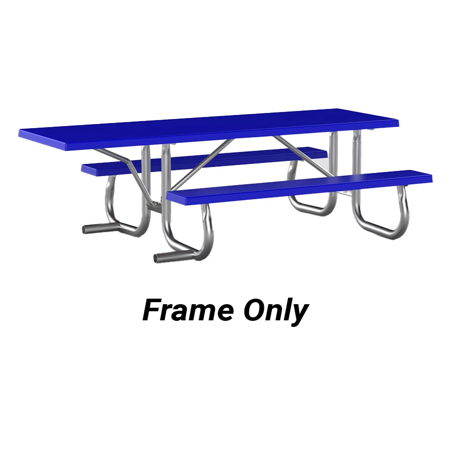 8j2g-ewc-web Blue picnic table frame only.