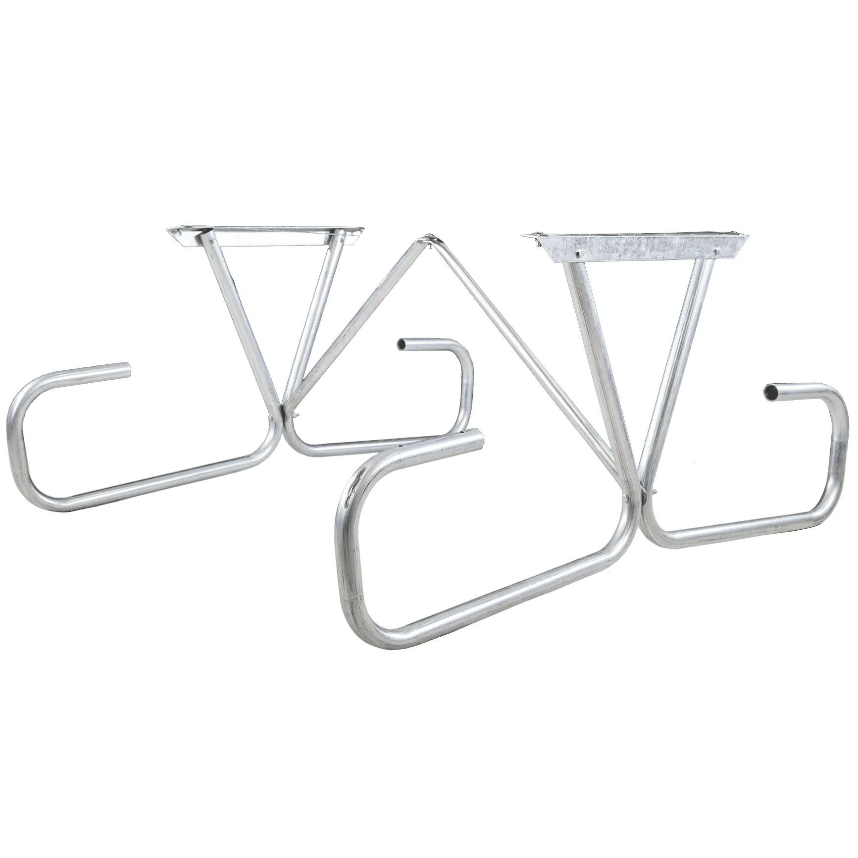 BGFrame01Rcrop Metal bike rack stand for outdoor use.