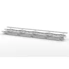 Metal structure on white background.