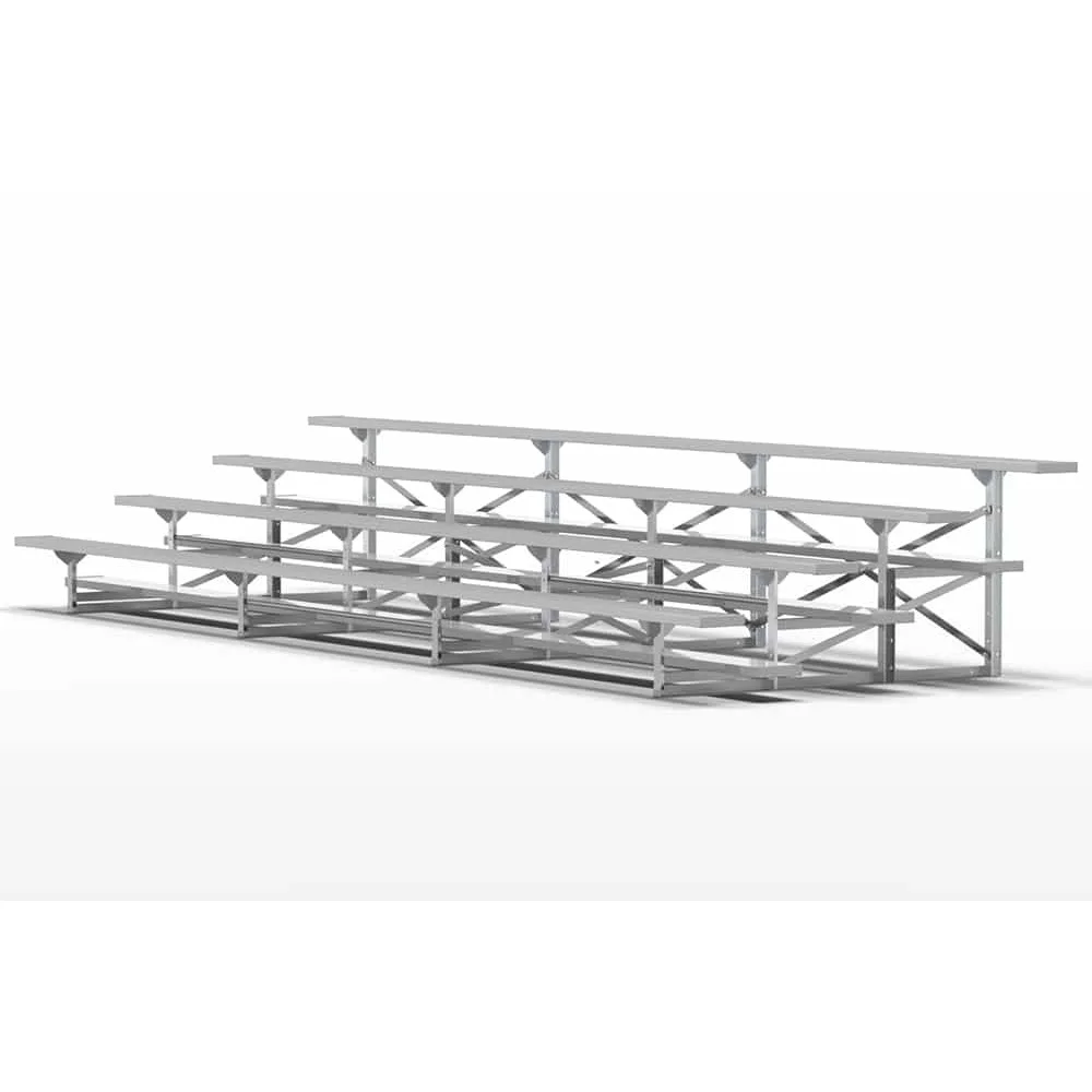 BLA4A21-2-WEB Metal bleachers on a white background.