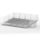 Stadium bleachers on a white background.