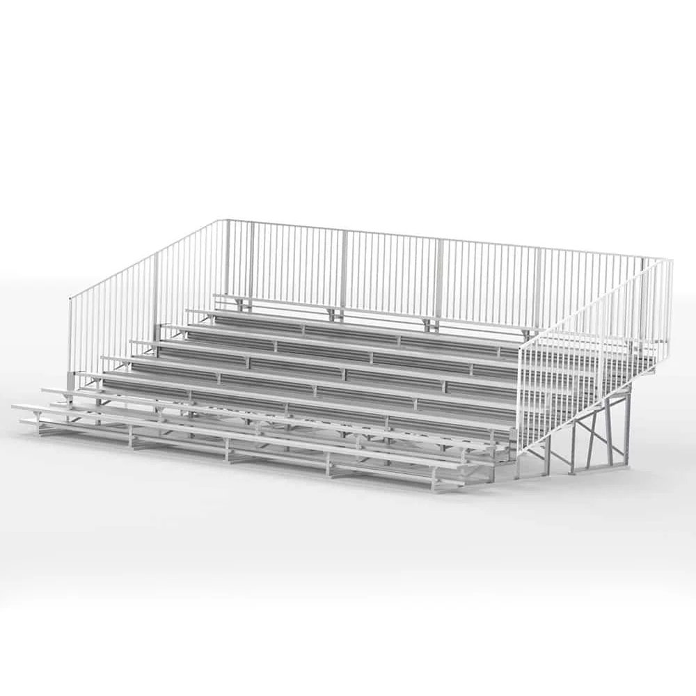Stadium bleachers on a white background.