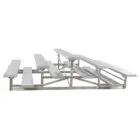 Aluminum bleachers and picnic table set.