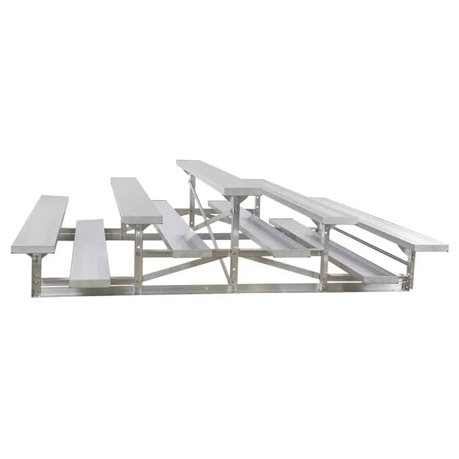 Aluminum bleachers and picnic table set.