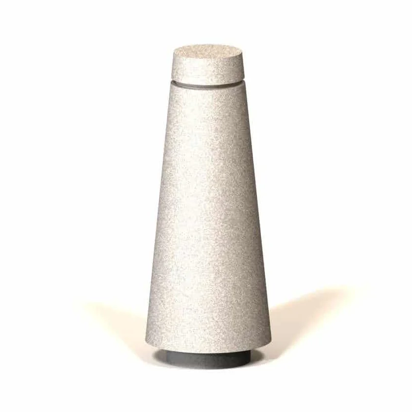 CBRT12 Concrete bollard with a smooth surface and a slight shadow.