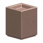 Concrete planter in brown color.