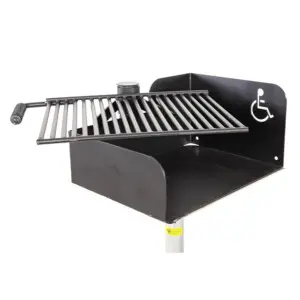 Wheelchair accessible grill.