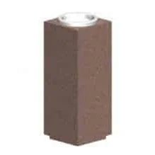 css1230 Brown rectangular brick-like object.
