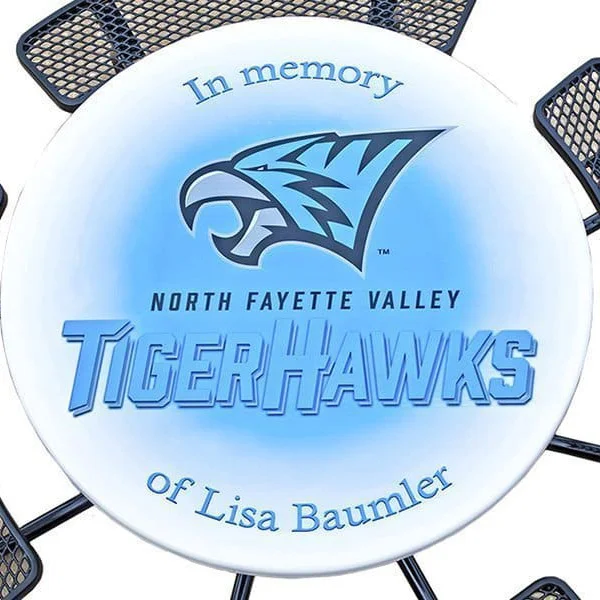 logoinlay In memory North Fayette Valley TigerHawks of Lisa Baumler.