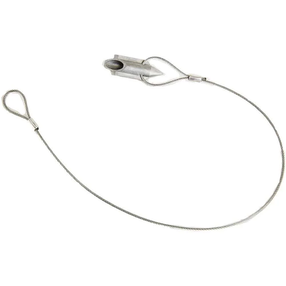 Steel cable with loop and hook.